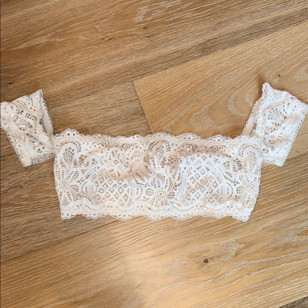 Victoria's Secret White Lace Detail